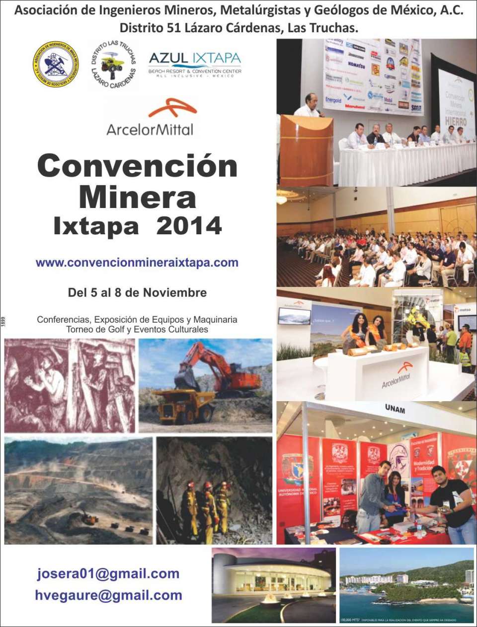 CONFERENCIAS Y EXPOSICION DE MAQUINARIA Y PRODUCTOS PARA LA MINERIA