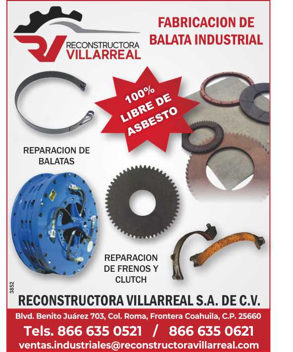 Fabricacion de balata industrial de acuerdo a especificaciones de nuestros clientes, para trabajo en seco y humedo, dentados interiores y exteriores. Reparacion de balatas, frenos y clutch