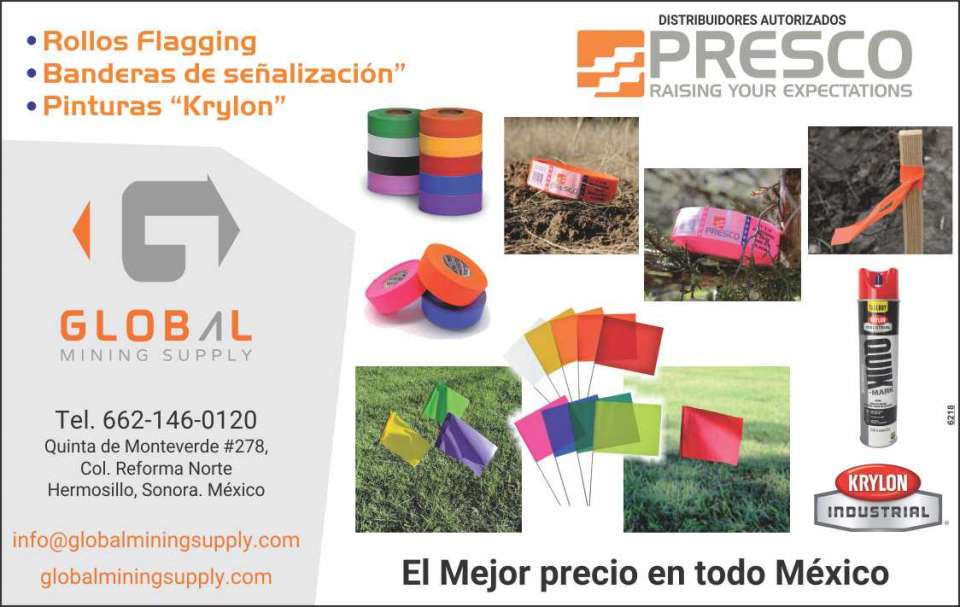 Rollos flagging, Presco, Banderas de Señalizacion, Pinturas Krylon, el mejor precio en todo Mexico