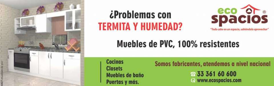 Muebles de PVC, 100% resistentes, ¿Problemas con Termita y Humedad?, Somos fabricantes, cocinas, closets, muebles de baño, puertas, atendemos a nivel nacional