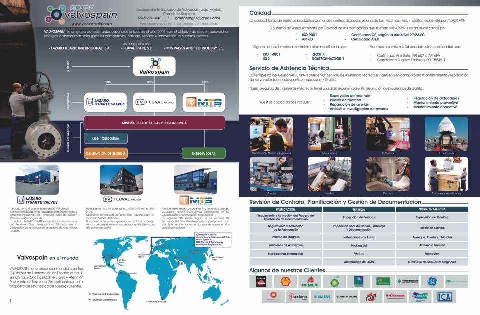 Somos especialistas en valvulas dirigidas al sector de mineria, petroleo, gas y petroquimica.