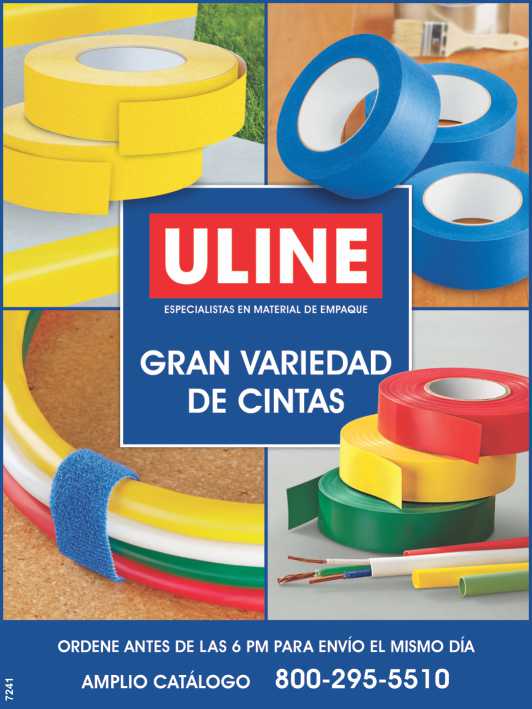 Mas de 34,000 productos para Construccion y Empaque en existencia. Material de Empaque Uline. Almacenamiento de Uso Pesado. Productos de Seguridad. Bolsas Resistentes. Gran Variedad de Cintas.