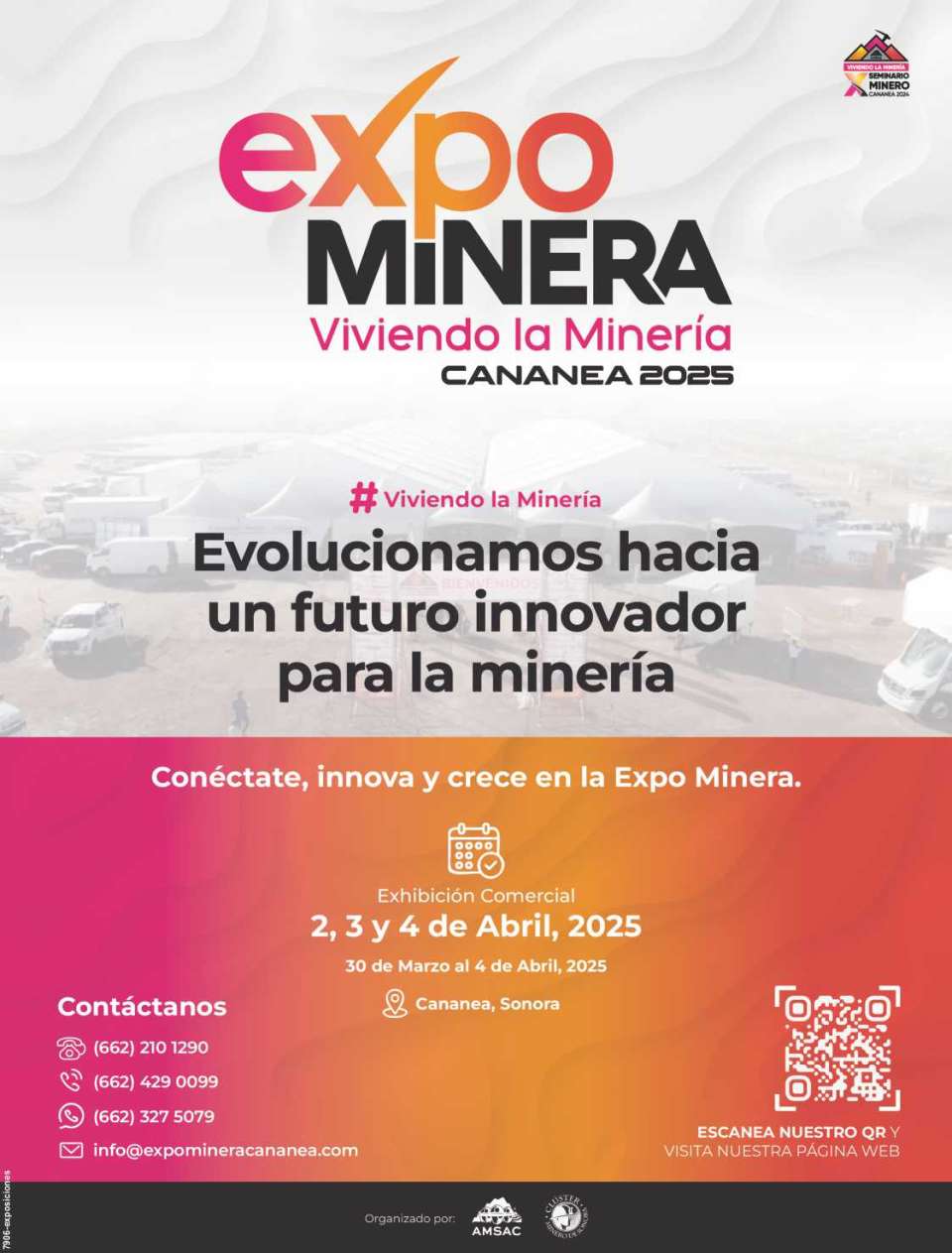 Expo Minera Cananea, en Parque Tamosura Cananea, Sonora, del 2 al 4 de Abril 2025. Viviendo la Mineria