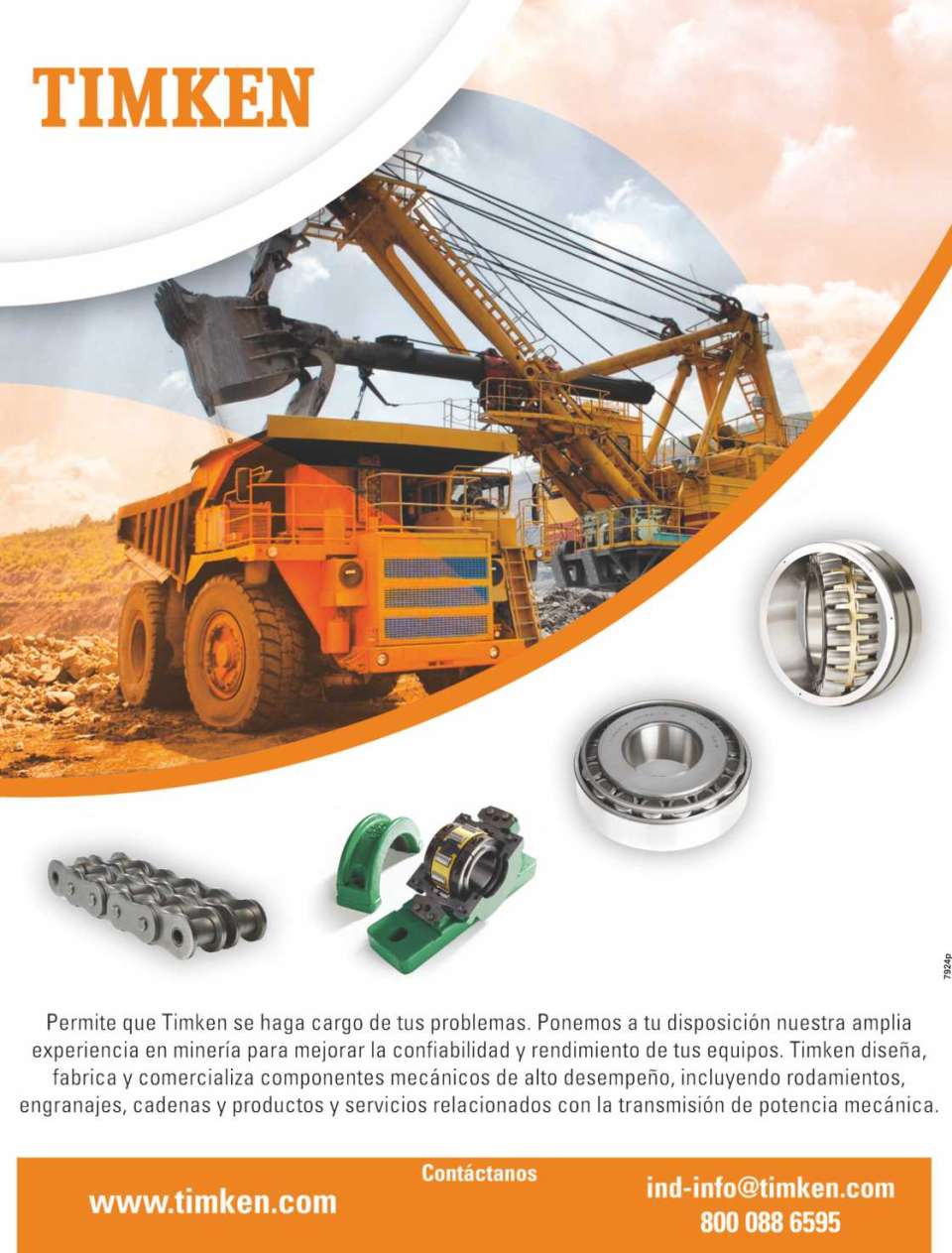 Componentes Mecanicos de alto desempeño. Baleros y Rodamientos, Cadenas, Componentes y Refacciones, Engranes, Rodamientos. TIMKEN