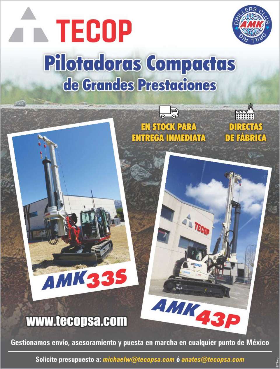 Pilotadoras Compactas de Grandes Prestaciones. AMK 33S AMK43P - En stock para entrega inmediata. - Directas de Fabrica.