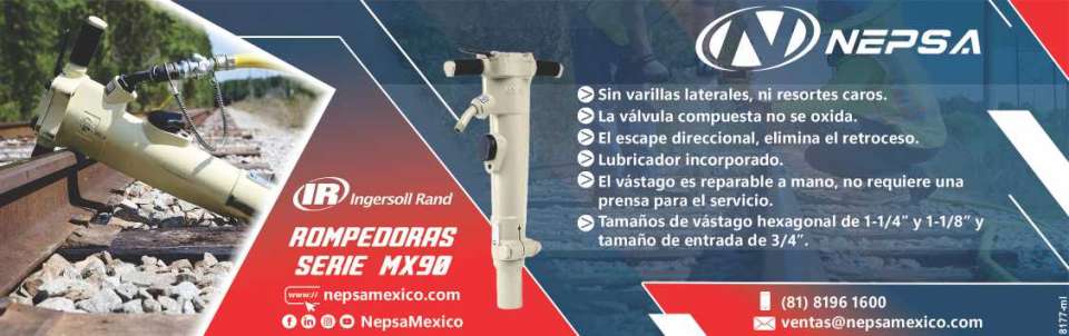 Valvula Inoxidable, Escape direccional elimina el retroceso, Lubricador, El Vastago no requiere prensa para mantenimiento, Silenciador opcional. IR- Ingersoll Rand