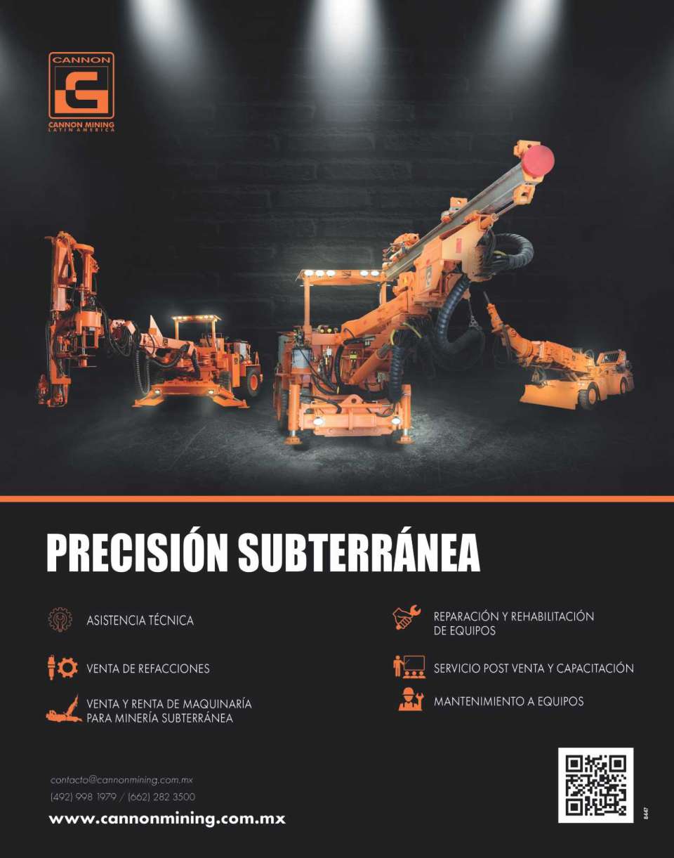 Venta y renta de maquinaria para mineria subterranea, asistencia tecnica, venta de refacciones, reparacion y rehabilitacion de equipos, servicio post venta y capacitacion, mantenimiento a equipos