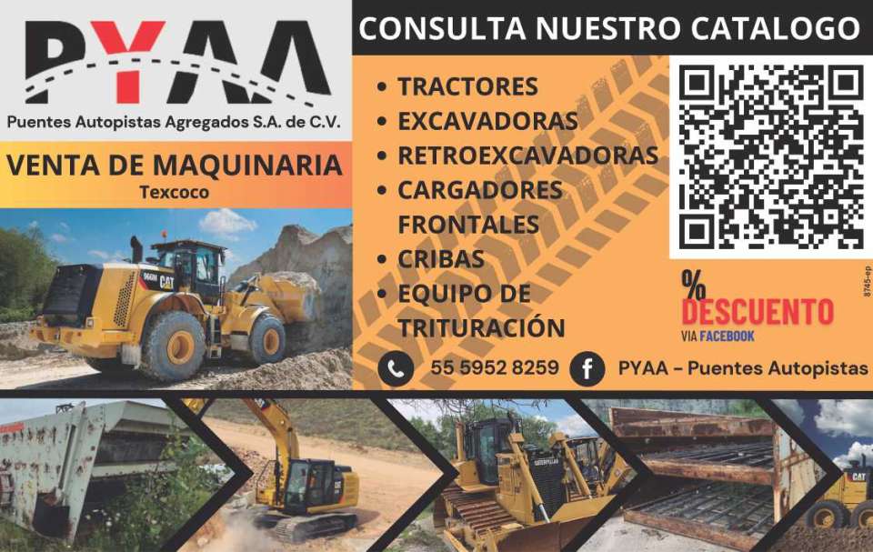 Venta de maquinaria, consulta nuestro catalogo. Tractores, excavadoras, retroexcavadoras, cargadores frontales, equipo de trituracion